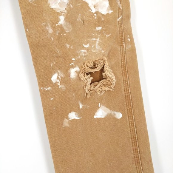 Vintage Carhartt Dungaree Distressed Work Pants 34 - Picture 4 of 9